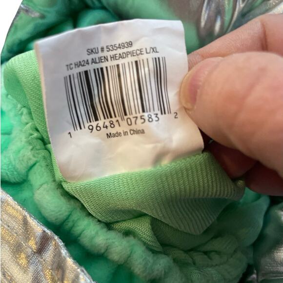 PetSmart Thrills & Chills Alien UFO Dog Costume Headpiece Halloween Green L/XL - Picture 6 of 8